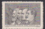 Tsekkoslovakia 1951 - 30th Anniversary of the Czechoslovak Communist Party 9 k