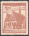 Tsekkoslovakia 1952 - Hussite doctrine 1,00 Bethlehem Chapel