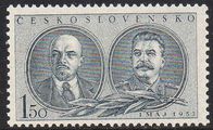 Tsekkoslovakia 1953 - Labour Day 1,50 - Lenin and Stalin