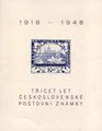 Tsekkoslovakia 1948 - Anniversary of Czechoslovakian stamps Miniature Sheet