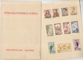 Tsekkoslovakia 1956 - Finlndia 1956 stamp exhibition souvenir folder with 11 stamps