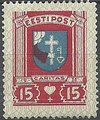 Community Aid 1936 Municipal Coat of Arms (Pärnu) 15+15