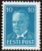 Eesti, Viro 1936 - Konstantin Päts (1874-1956), president - 10s cyan blue