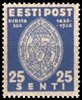 Eesti, Viro 1936 - Pirita Nunnery 4/4 - 25s Seal of Convent