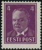 Eesti, Viro 1936 - Konstantin Päts (1874-1956), president - 4s dark violet Eesti, Viro 1936 - Konstantin Päts (1874-1956), president - 4s dark violet
