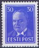 Estonia 1939 - Konstantin Päts (1874-1956), president - 30s Ultramarine