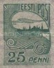 Eesti, Viro 1920 - Skyline of Tallin 25p Eesti, Viro 1920 - Skyline of Tallin 25p