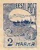 Eesti, Viro 1920 - Skyline of Tallin 2mk Eesti, Viro 1920 - Skyline of Tallin 2mk