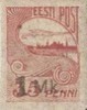 Eesti, Viro 1920 - Skyline of Tallin 1mk / 35p - overprint for earlier value