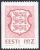 Eesti, Viro 1992 - National Coat of Arms p.p.Z coil stamp red