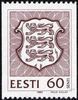 Eesti, Viro 1993 - National Coat of Arms 60k coil stamp lilacbrown (Number on backside)