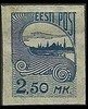 Eesti, Viro 1920 - Skyline of Tallin 2,50 mk blue Eesti, Viro 1920 - Skyline of Tallin 2,50 mk blue