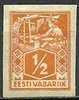 Eesti, Viro 1923 - Weaver and ssmith 1/2 mk imperf.