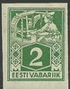 Estonia 1922 - Weaver 2 mk Imperf. Estonia 1922 - Weaver 2 mk Imperf.