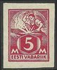 Eesti, Viro 1922 - Smith 5 mk Imperf. Eesti, Viro 1922 - Smith 5 mk Imperf.