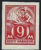 Estonia 1923 - Smith 9 mk Imperf. Estonia 1923 - Smith 9 mk Imperf.