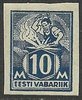 Estonia 1922 - Smith 10 mk Imperf.