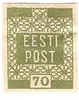 Eesti, Viro 1919 - Flower design 70k Eesti Post Eesti, Viro 1919 - Flower design 70k Eesti Post
