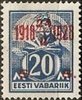 Eesti, Viro 1928 - Smith 20s/20m Surcharged in New Currency