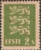 Eesti, Viro 1928 - Coat of arms 2s yellow green Eesti, Viro 1928 - Coat of arms 2s yellow green