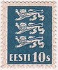 Estonia 1929 - Coat of arms 10s blue