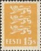 Estonia 1928 - Coat of arms 15s yellow