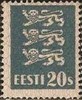 Eesti, Viro 1928 - Coat of arms 20s dark blue Eesti, Viro 1928 - Coat of arms 20s dark blue