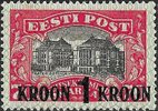 Estonia 1930 - Estonia Theatre in Tallinn Surcharge 1 Kr over 70 Mk