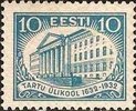 Eesti, Viro 1932 - 300 years of Tartu University 2/4 - 10s University building Eesti, Viro 1932 - 300 years of Tartu University 2/4 - 10s University building
