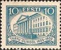 Eesti, Viro 1932 - 300 years of Tartu University 2/4 - 10s University building