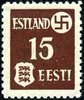 Estonia 1941 - 1941 Tartu Issue - 15 kop Dark brown