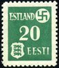 Eesti, Viro 1941 - 1941 Tartu Issue - 20 kop green Eesti, Viro 1941 - 1941 Tartu Issue - 20 kop green