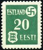 Estonia 1941 - 1941 Tartu Issue - 20 kop green