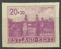 Eesti, Viro 1941 - Stone Bridge, Tartu (Dorpat) 20+20 imperforated Eesti, Viro 1941 - Stone Bridge, Tartu (Dorpat) 20+20 imperforated