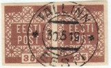 Eesti, Viro 1919 - Flower design 35k Eesti Post Pair 1x2 (Tallinn 31.5.19) Eesti, Viro 1919 - Flower design 35k Eesti Post Pair 1x2 (Tallinn 31.5.19)
