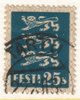 Estonia 1935 - Coat of arms 25s blue - Tartu 22.XII.36