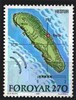 Faroe Islands 1987 - Hestur Island 1/5 - Map