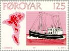 Faroe Islands 1977 - Fishing boats - Cutter Krunborg