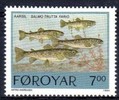 Faroe Islands 1994 - Fishes 3/4 - 7k Salmo trutta fario