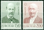 Färsaaret 1980 - Europa CEPT 1980 - notable persons (2) Färsaaret 1980 - Europa CEPT 1980 - notable persons (2)