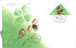 Suomi 1994 - Leppäkerttu kolmiomerkki FDC nimikirjoituksella Suomi 1994 - Leppäkerttu kolmiomerkki FDC nimikirjoituksella