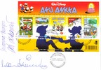 Suomi 2001 - Aku Ankka Suomessa 50 vuotta FDC nimikirjoituksin Suomi 2001 - Aku Ankka Suomessa 50 vuotta FDC nimikirjoituksin