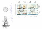 Finland 1997 - Sailing Ships FDC autographed