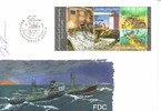 Finland 2001 - History of Gulf of Finland FDC autographed