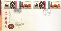 Suomi 2007 - Taidekäsitöitä yhteisjulkaisu Suomi Hong Kong (2+2) FDC