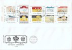 Suomi 1982 - Suomalaisia kartanoita OIKEA- JA ALAHAMMASTUS PUUTTUU FDC Suomi 1982 - Suomalaisia kartanoita OIKEA- JA ALAHAMMASTUS PUUTTUU FDC