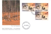 Finland 2003 - ATM 46 Wild forest reindeer 0,55, 0,65, 0,90 Eur (03.03.2003)