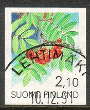 Finland 1991 - Provincial Flowers - Sorbus - Lehtimäki 10.12.91