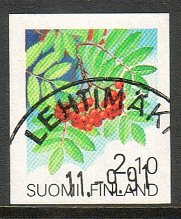 Finland 1991 - Provincial Flowers - Sorbus - Lehtimäki 11.9.91