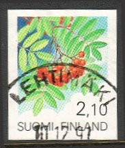 Finland 1991 - Provincial Flowers - Sorbus - Lehtimäki 10.12.91